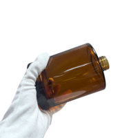 Diffuseur de parfum à bâtonnets 500 ml en verre ambré, écologique, personnalisable (couleur, taille, logo) – Idéal pour la maison, le bureau, la voiture, l'hôtel – Vente chaude