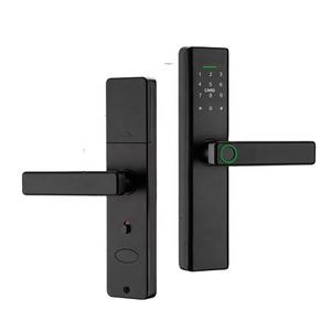 חכם בית מלון דלת דיגיטלית נעילה Residenc Tuya חכם חיים אפליקציה TTlock טביעות אצבע סיסמה כרטיס WiFi חכם דלת מנעולים - Product Image 1