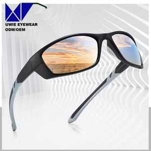 Gafas <span class=keywords><strong>de</strong></span> Sol Polarizadas con Marco TR Antiarañazos, Tamaño 58-20-135, <span class=keywords><strong>Lentes</strong></span> TAC UV400 para Ciclismo, Correr y Deportes, 10 Piezas/Lote, Modelo - Product Image 1