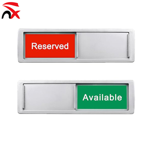 Letrero de Puerta Personalizado con Logotipo Disponible, Letrero de Privacidad Reservada, Vacante/Ocupado para Hogar, Oficina, Baño, Sala de Conferencias, Hoteles, Hospital - Product Image 1