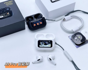 New màn hình thông minh TWS Bluetooth tai nghe A9pro không dây Earbuds BT 5.4 với 13 ngôn ngữ hiển thị kép Tai cuộc gọi điện năng thấp Type-C - Product Image 5
