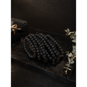 Magnifique ensemble de bracelets en pierre de lave, 4 pièces, bijoux en pierres précieuses/cristaux, Fête des Mères/Anniversaire/Anniversaire de mariage/Saint-Valentin - Product Image 3