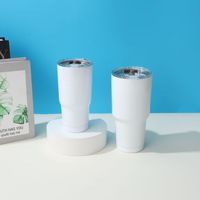 Venta al por Mayor de Vasos Térmicos de Acero Inoxidable de Doble Pared con Aislamiento al Vacío, Boca Ancha, 20/30 oz, con Tapa, para Viajes al Aire Libre