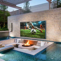 Televisor LED Inteligente Android de 65 Pulgadas, Ultra Delgado, Sin Marco, Inalámbrico, Pantalla Grande para el Hogar y Comercios