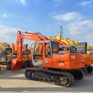 Excavatrice sur chenilles HITACHI ZX120 HIOS d'occasion, système hydraulique 12 tonnes, Zaxis 120 12T, pour travaux de terrassement urbains, tranchées de pipelines - Product Image 1