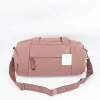 Tas Duffel Gym Yoga Unisex Modern Ringan yang Dapat Disesuaikan, Kapasitas Besar, Tahan Air, Model Bucket, Portabel dengan Lapisan Poliester