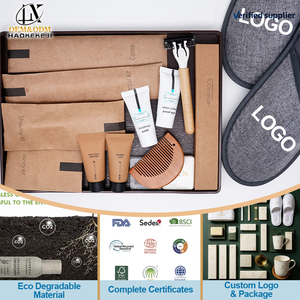Kit d'articles de toilette de luxe pour hôtel, spa et resort, personnalisé, écologique, pour hôtels étoilés, fournitures de salle de bain OEM - Product Image 1