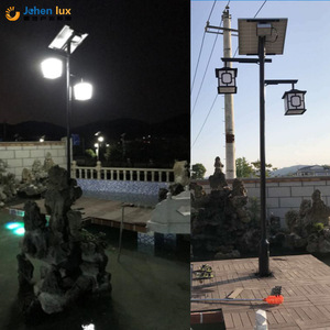 Chinese antique <b>style</b> solar-powered outdoor courtyard light, double-<b>headed</b> lawn light, 3-meter and 4-meter community park - Product Image 2