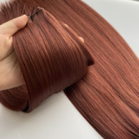 Extensions de cheveux naturels Haiyihair de haute qualité, cheveux Remy longs et lisses, tissage Genius, doux # 33 Extensions de cheveux