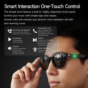 2025 Customized H06 Smart Wireless Sunglasses High Quality <strong>Technology</strong> Wearable <strong>Headset</strong> for Phone and Music - Product Image 3