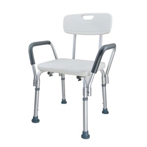 Chaise de douche en alliage d'aluminium Changxing, tabouret de bain réglable avec dossier pour personnes âgées et femmes enceintes - Product Image 1