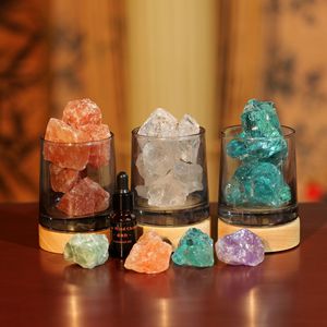 Diffuseur de parfum en pierre brute de cristal naturel, lampe aromathérapie, <span class=keywords><strong>ornement</strong></span> de bureau pour la maison, cadeau, vente en gros transfrontalière, mariage - Product Image 3