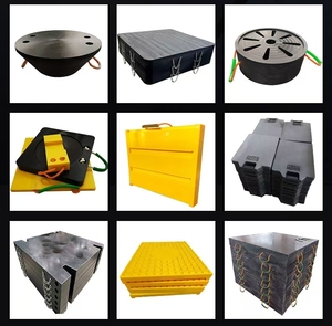 600mm Vòng tái chế <span class=keywords><strong>uhmwpe</strong></span> <span class=keywords><strong>OUTRIGGER</strong></span> <span class=keywords><strong>Pad</strong></span> tùy chỉnh cắt PE tải tính toán cho xe BƠM BÊ TÔNG - Product Image 3