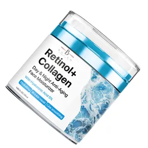 Collagen Cream Lotion Retinol Hyaluronic Acid Facial Moisturizer All Skin Types Day Night Wrinkle Repair Neck Care Aloe Vera