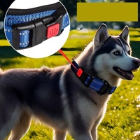 Collier de luxe en nylon confortable et réglable pour petits chiens, accessoires pour animaux de compagnie, vente en gros