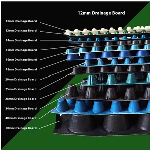 HDPE nhựa địa kỹ thuật thoát nước di động tấm Mat Dimple thoát nước tấm cống ban cho màu xanh lá cây Roof & ứng dụng công nghiệp - Product Image 2