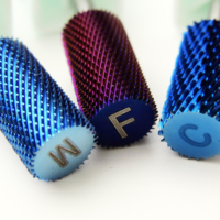 Offre Spéciale – Grande fraise électrique lisse pour l'élimination du gel et le nettoyage des cuticules, 2.35 mm, F M C, en carbure de tungstène violet et bleu