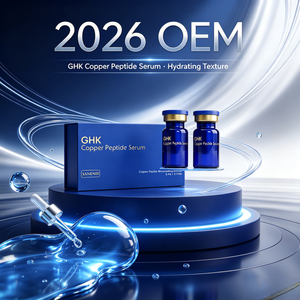 Sérum aux peptides de cuivre GHK, lot de deux flacons pompe rechargeables, pack économique, soin complet, coffret cadeau haut de gamme prêt à la vente, OEM - Product Image 5