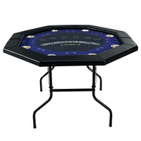 Table de poker pliante portable populaire pour 8 joueurs Table de poker pliable pour 8 personnes à vendre TP-P4801