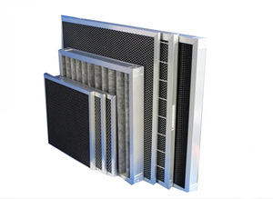 Tùy chỉnh khung nhôm Bộ lọc không khí <span class=keywords><strong>F7</strong></span> F8 F9 H13 H14 lớp với sợi thủy tinh tổng hợp vải và than hoạt tính - Product Image 6