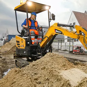 SANY Group SY16C Mesin Ekskavator Backhoe Mini Tiongkok 1.7T Ekskavator Rumah Tangga Penggerak Bumi