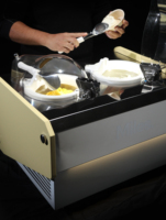 Machine à gelato de table tout-en-un fraîchement préparée en Italie, MILES GALAXY V2 MILANO, le système de gelato ultime pour l'hôtellerie-restauration