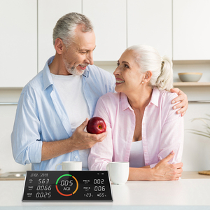 Dienmern Nouveau moniteur de qualité de l'air multifonction 10 en 1 Co2/pm2.5/pm10/aqi/tvoc/hcho avec écran LCD - Product Image 4