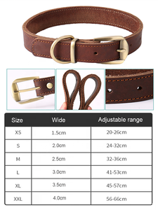 <span class=keywords><strong>Collar</strong></span> de Cuero Genuino de Lujo para Perros Grandes, Duradero, Venta al por Mayor - Product Image 2