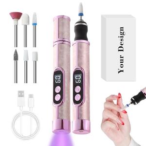0728 Led Screen Multifunction <b>Nail</b> Drill Pen 11000 Rpm Multi-color Options File Quick Drying Rechargeable Polisher - Product Image 4