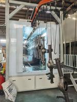 Cabine de peinture électrostatique Double Win pour machines à poudre, contrôle PLC, télécommande en acier, garantie 12 mois, galvanisation, Shandong
