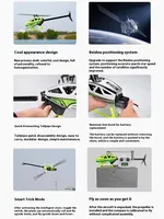 Nouvel Hélicoptère Télécommandé Fw450 V3 6 Voies en Alliage, Modèle d'Avion H1 GPS Auto-Stabilisant pour Acrobaties, Cadeau