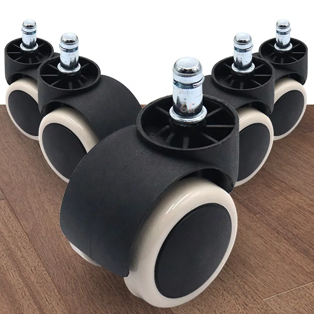 GQ-N007 Furniture moving durable and strength quality swivel heavy duty caster wheel with ascending brake