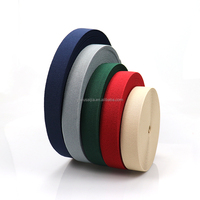 Vente en gros de ceintures colorées en sergé prêt-à-porter Bandes élastiques Bandes élastiques en polyester Bandoulière épaissie Bande élastique