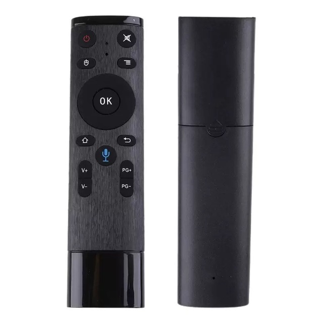 Q5 Wireless 2.4GHz Air Mouse Remote with Gyroscope IR Learning Google Voice for TV Box Projector Gaming