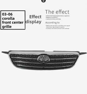 Rejilla Delantera Modificada para Toyota Corolla 9na Generación 2003 2004 2005 2006 2007 2008 2009, Rejilla Central Deportiva de Entrada de <span class=keywords><strong>Aire</strong></span> en Negro Brillante - Product Image 2