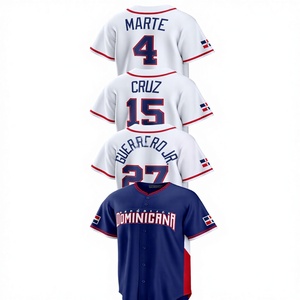 2026 Team Dominican World Baseball Classic Summer Short Road Home Stadium Jersey Custom Wear Stitched Embroidered Uniforms - Product Image 2