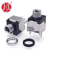 PJ-301BM Panel Mount Mono Jack 3.5mm 30V DC 0.5A 4-Pin