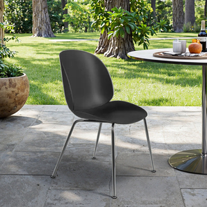 Chaise de salle à manger en plastique Beetle avec cadre métallique, design moderne, personnalisable, idéale pour hôtels, restaurants, salons et extérieurs – Ventes flash - Product Image 4