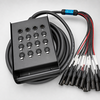 Câble audio DMX XLR 3 broches 28 voies avec alimentation pour événements, mariages et fêtes
