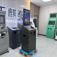 Borne de jeu interactive 27 pouces à écran tactile avec lecteur de codes QR pour le rachat de billets, kiosque libre-service pour intégrateurs de systèmes de casino, en métal