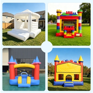 <b>Inflatable</b> Jumping Castle Bounce House Commercial Grade PVC <b>Inflatable</b> Bouncy Castle <b>Inflatable</b> White Jumping Castle for Kids - Product Image 5