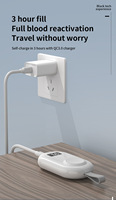 Porte-clés de recharge sans fil magnétique 10W, batterie externe portable pour téléphone portable et montre, avec affichage LED Type-C et USB