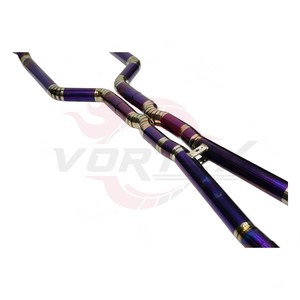 ท่อไอเสีย Vortex Titanium Catback สำหรับ BMW M5 G90 S68 4.4T V8 Hybrid สีม่วงเบิร์นบลู ปลายท่อแบบ Quad พร้อมท่อ X-Pipe ปี 2024-2026 เชื่อมด้วยเทคนิค TIG - Product Image 2
