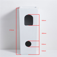 Eropa Freestanding Satu Piece Putih Persegi Solid Permukaan Kamar Mandi Keramik Alas Wastafel Tempat Cuci Tangan Alas Wastafel