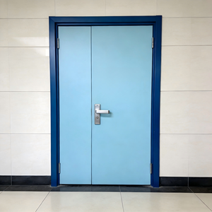 Puerta Comercial Moderna de Acero Inoxidable con Certificación EN, Fabricada en China por un Fabricante con 36 Años de Experiencia, ODM/OEM, Resistente al Fuego, para Supermercados - Product Image 1