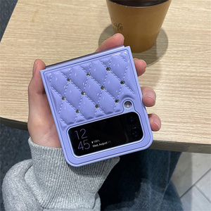 Sang trọng Retro kim cương hình thoi long lanh thạch cho Samsung cho Galaxy Z lật 3 5g Bìa Z Flip3 zflip3 lật zflip di động trường hợp - Product Image 5