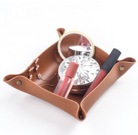 Plateau pliable personnalisé en cuir PU pour cigarettes, tabac, cendres et bijoux – Accessoires de rangement