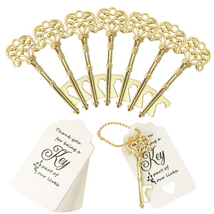 Kim loại ủng hộ đám cưới với các thẻ Rose Gold <span class=keywords><strong>Skeleton</strong></span> <span class=keywords><strong>Key</strong></span> <span class=keywords><strong>Bottle</strong></span> <span class=keywords><strong>Opener</strong></span> ủng hộ cho Bridal Shower Đảng - Product Image 2