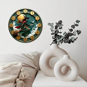 Round Wooden <b>Wall</b> <b>Clock</b> 25x25Cm <b>Silent</b> Home Decor For Bedroom Living Room - Product Image 2