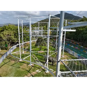 China Lieferant Outdoor Roll glider Adventure Spielplatz ausrüstung Achterbahn Zip Line Adventure